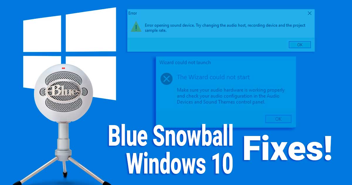 snowball microphone driver windows 10