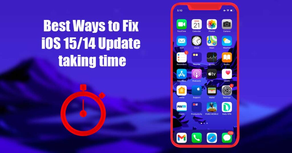how long does software update take on iphone 14