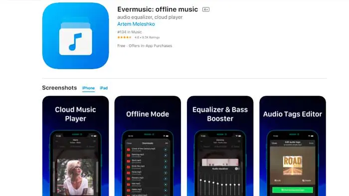 screenshot-of-evermusic-app-from-apps.apple.com