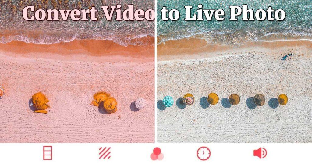 How to convert video to live photo 