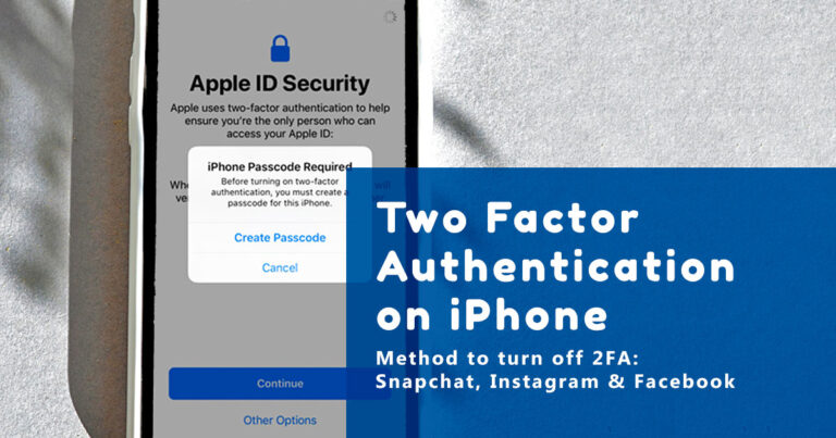 Two Factor Authentication feature in iPhone