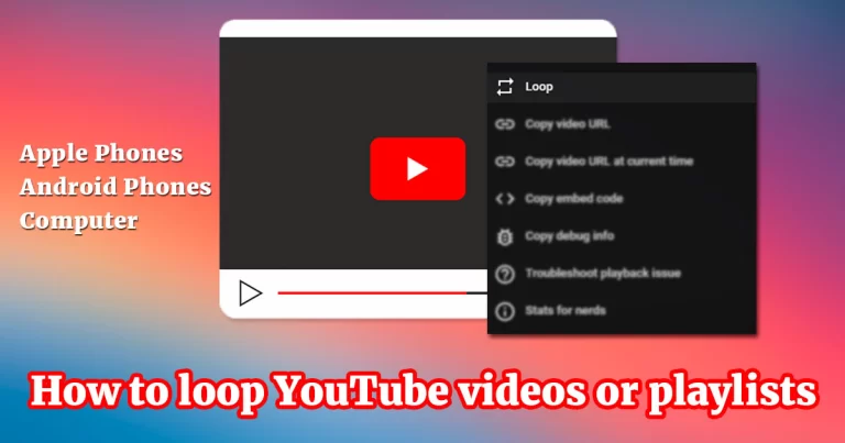 How to loop YouTube videos or playlists
