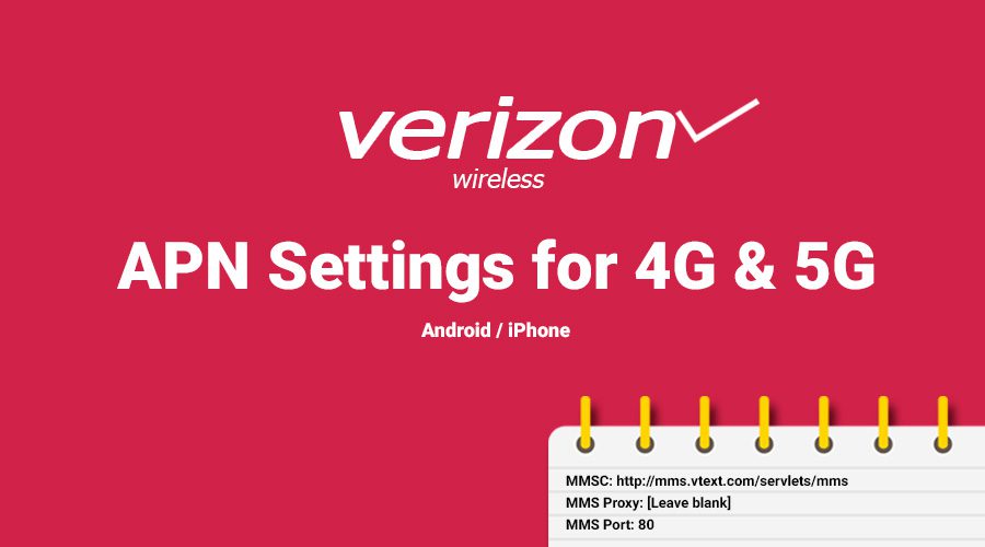 Verizon APN settings